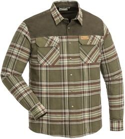 Bilde av Pinewood M's Douglas Shirt Suede Brown/Light Khaki