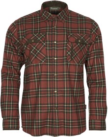 Bilde av Pinewood M's Prestwick Exclusive Shirt Dark Terracotta/Dark Green