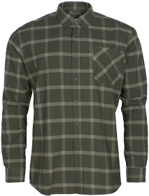 Bilde av Pinewood M's Värnamo Flannel Shirt Dark Green/Green