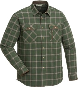 Bilde av Pinewood Prestwick Exclusive Shirt Mossgreen/Dark Brown