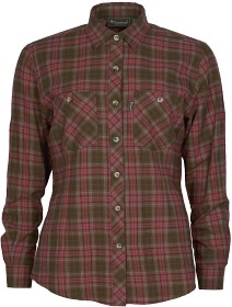 Bilde av Pinewood W's Felicia Shirt Dark Moss Green/Rusty Pink