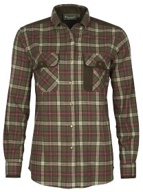 Bilde av Pinewood W's Prestwick Exclusive Shirt Hunter Olive/Plum
