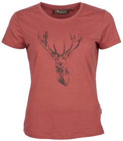 Bilde av Pinewood W's Red Deer T-Shirt Rusty Pink