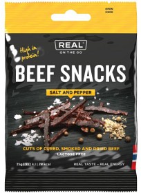 Bilde av Real Turmat Beef Snacks Salt & Pepper