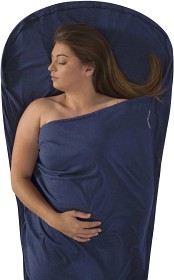 Bilde av Sea to Summit Sleepliner Cotton Premium Mummy Hood Navy Blue