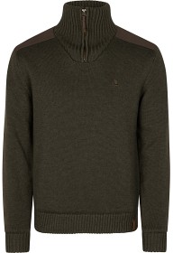 Bilde av Seeland M's Haze Windbreaker Knitted Sweater Dark Brown