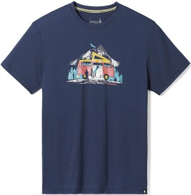 Bilde av Smartwool River Van Graphic Short Sleeve Tee Slim Fit Unisex Deep Navy