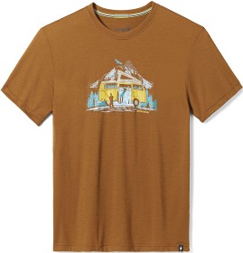 Bilde av Smartwool River Van Graphic Short Sleeve Tee Slim Fit Unisex Fox Brown