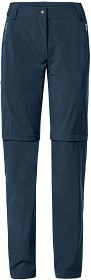 Bilde av Vaude W's Farley Stretch Zo T-Zip Pants II Dark Sea