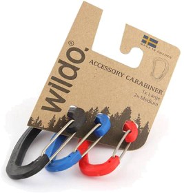 Bilde av Wildo Carabiner Set 2M+1L Classic Multicolour Olive/Red/Navy