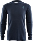 Aclima Junior WarmWool Crewneck shirt Navy Blazer / North Atlantic