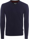 Barbour M's Harrow V-Neck Sweater Navy