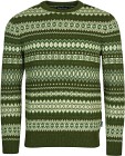 Barbour M's Case Fairisle Crew Olive