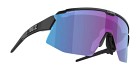Bliz Breeze Matt Black + Violet w Blue Multi + Spare lens: Brown w Silver Mirror