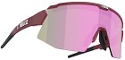 Bliz Breeze Small Matt Burgundy + Brown w Rose Multi + Spare lens Pink