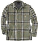 Carhartt M's Flannel Sherpa Lined Shirt Jac Basil