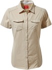 Craghoppers W's NosiLife Adventure SS Shirt Desert Sand