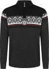 Dale of Norway M's Moritz Sweater Dark Charcoal Raspberry Black
