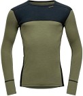 Devold Lauparen Merino 190 Shirt Man Ink/Lichen/Black