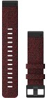 Garmin 6 QuickFit 22mm Watch Band Heathered Red Nylon