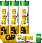 GP Super Alkaline AAA-batteri, 24A/LR03, 4-pack