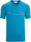 Icebreaker M's Tech Lite II SS Tee Cadence Paths Geo Blue