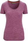 Icebreaker Women Sphere II SS Scoop Tee Go Berry Hthr