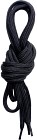 Lundhags Round Shoe Laces 130cm Black Unisex
