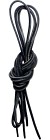 Lundhags Unisex Leather Shoe Laces 180cm Black