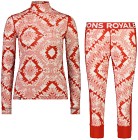 Mons Royale Undertøys pakke Cascade Merino Flex 200 Mock Neck Long Sleeve + 3/4 Legging Retro Red Nordtek Dame