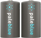 Pale Blue Li-Ion Rechargeable D Battery 2-Pack