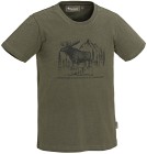 Pinewood Moose T-Shirt Kids Green