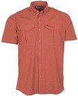 Pinewood M's Everyday Travel Short Sleeve Shirt Terracotta