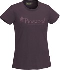 Pinewood Outdoor Life T-Shirt Woman Plum