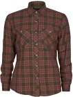 Pinewood W's Felicia Shirt Dark Moss Green/Rusty Pink