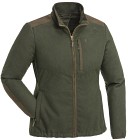 Pinewood W's Nydala Windproof Wool Jacket Moss Green/Suede Brown