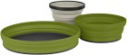 Sea To Summit X-Set 3 Black Bowl, Mug, Plate