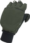 SealSkinz Windproof Cold Weather Convertible Mitt Olive Green/Black