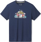 Smartwool River Van Graphic Short Sleeve Tee Slim Fit Unisex Deep Navy
