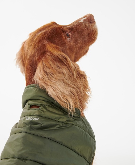 Barbour baffle store quilted dog coat